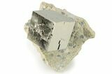Pristine Pyrite Cube In Rock - Navajun, Spain #227649-1